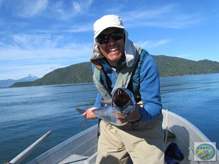 Fotos da pesca esportiva em Chaiten no Chile